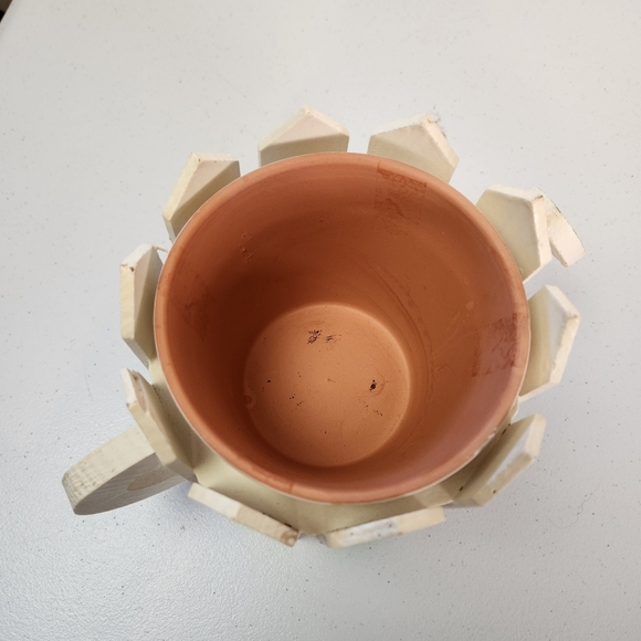 Vintage Handpainted Watering Can Plant Planter Wood Cottagecore Farmhouse Cute - Picture 5 of 13